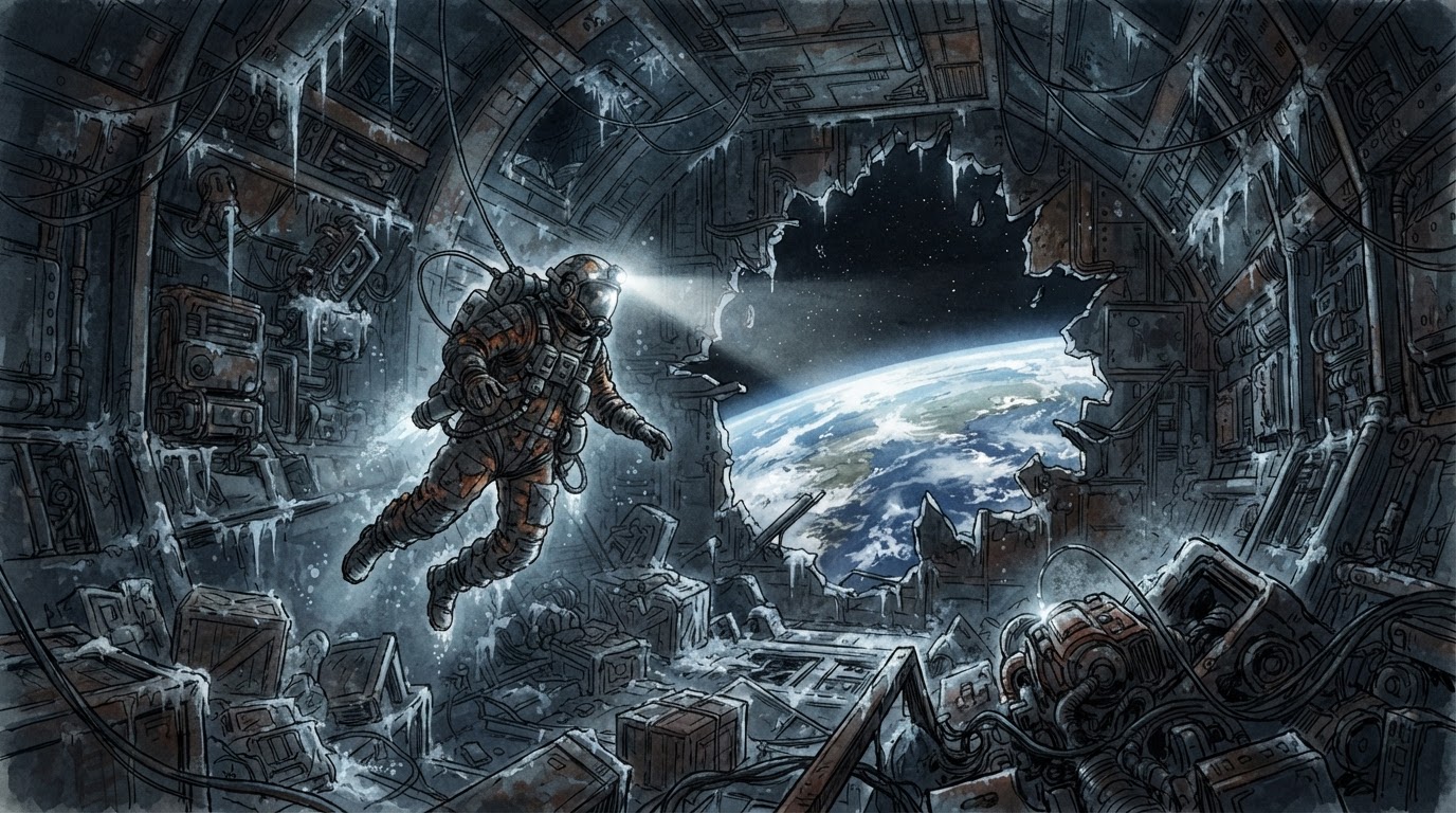 Sci-Fi scene illustration